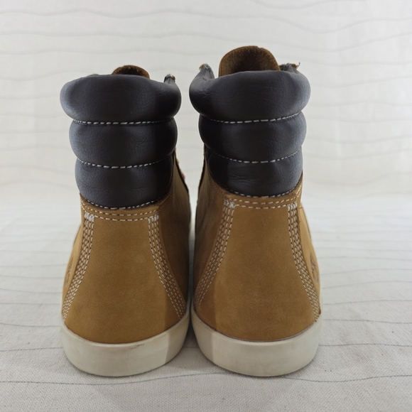 Timberland Womens Dausette Wheat Nubuck Lace Up Sneaker Boots Shoes A1KLZ Size 8 - Picture 6 of 13